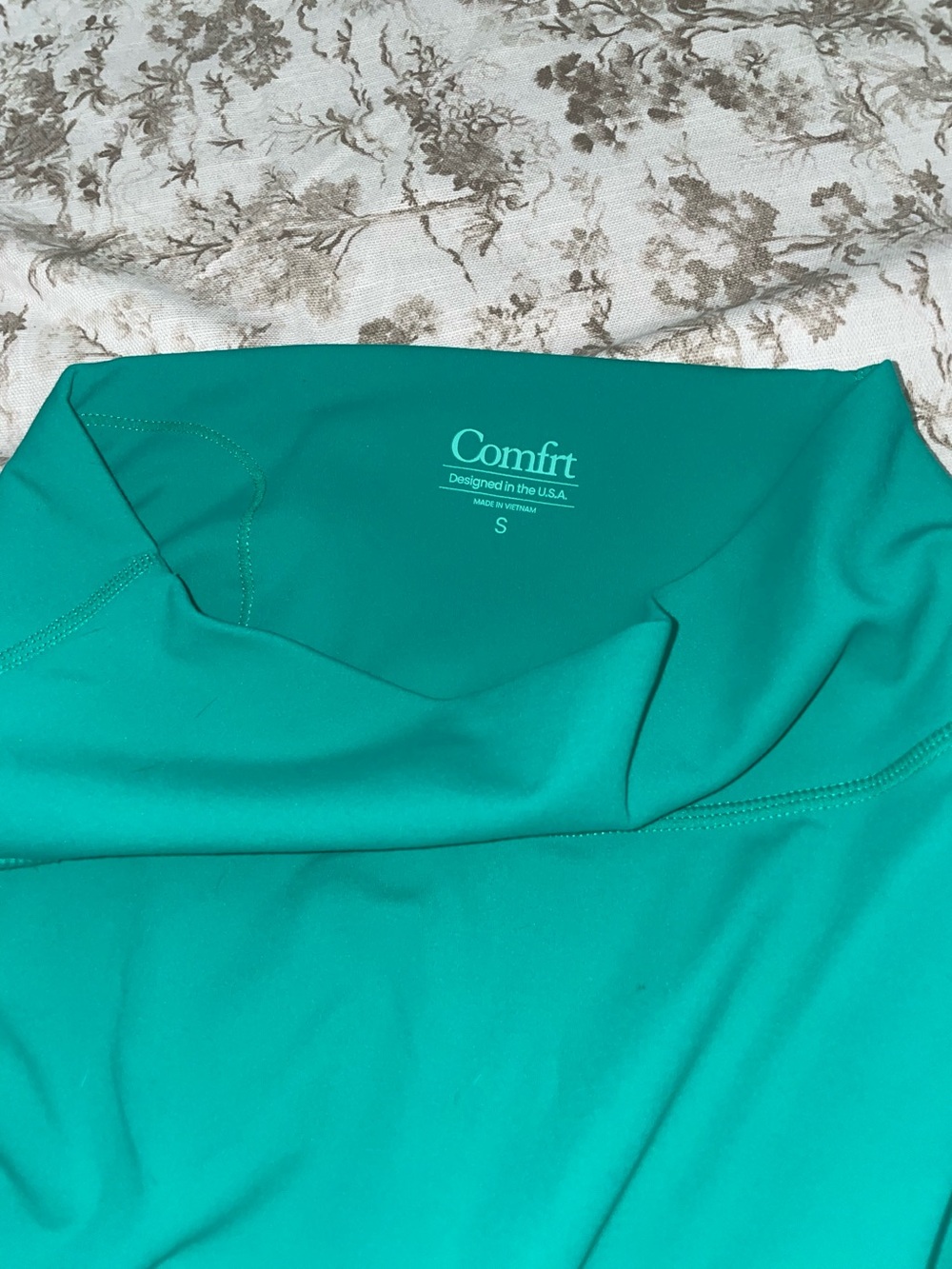 Comfrt- Comfrtcore High-Waist Teal Performance Leggings - Women - Picture 5 of 6